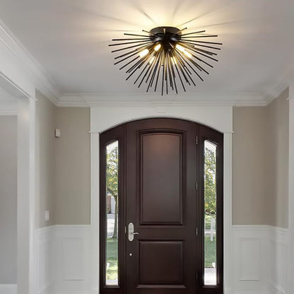 Contemporary Stainless Steel Ceiling Light