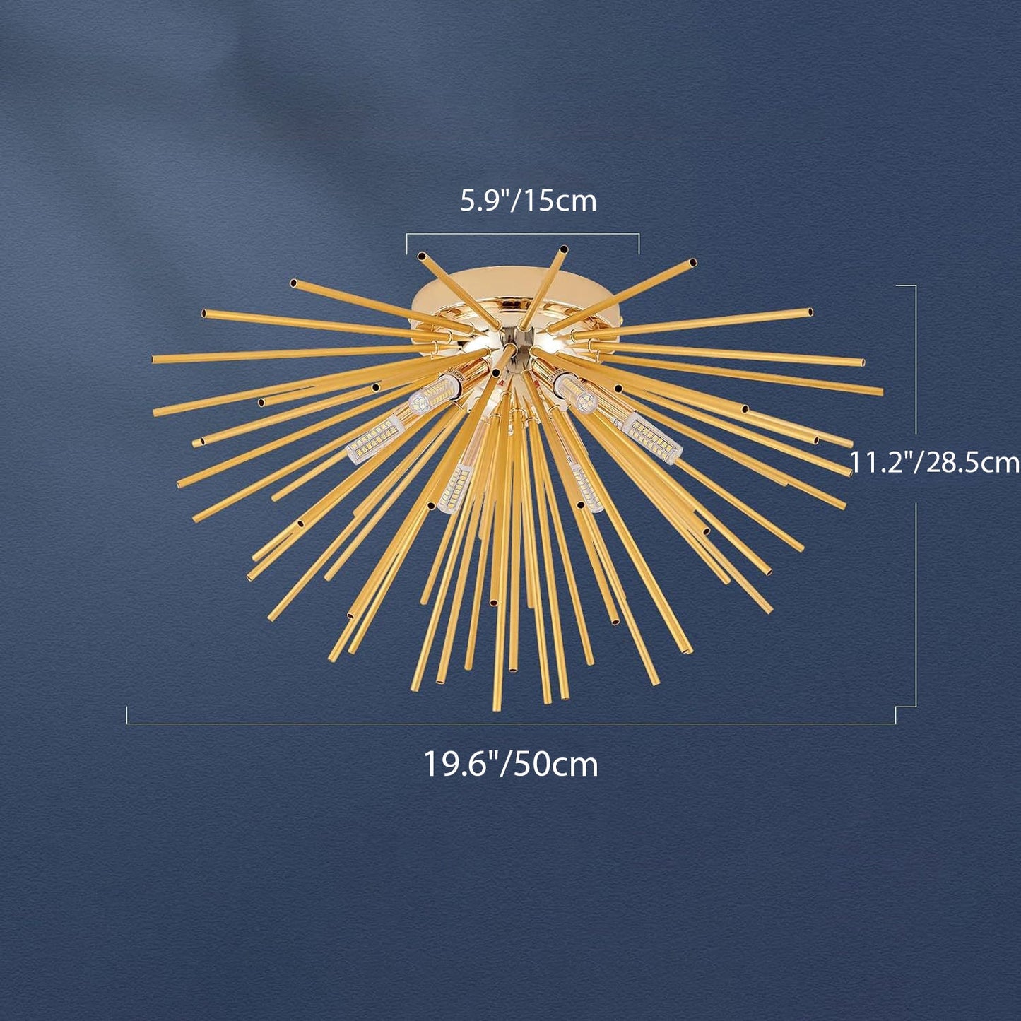Contemporary Stainless Steel Ceiling Light