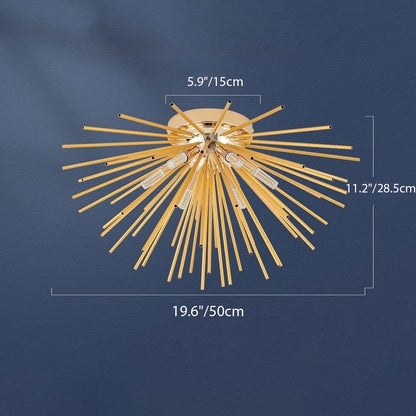 Contemporary Stainless Steel Ceiling Light