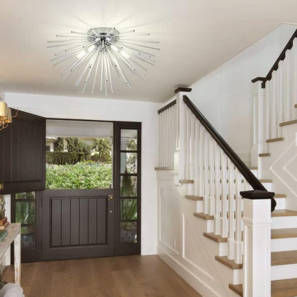 Contemporary Stainless Steel Ceiling Light
