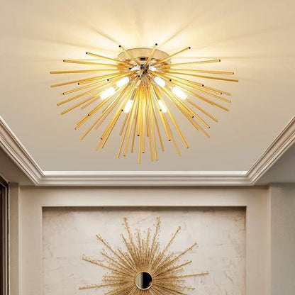 Contemporary Stainless Steel Ceiling Light
