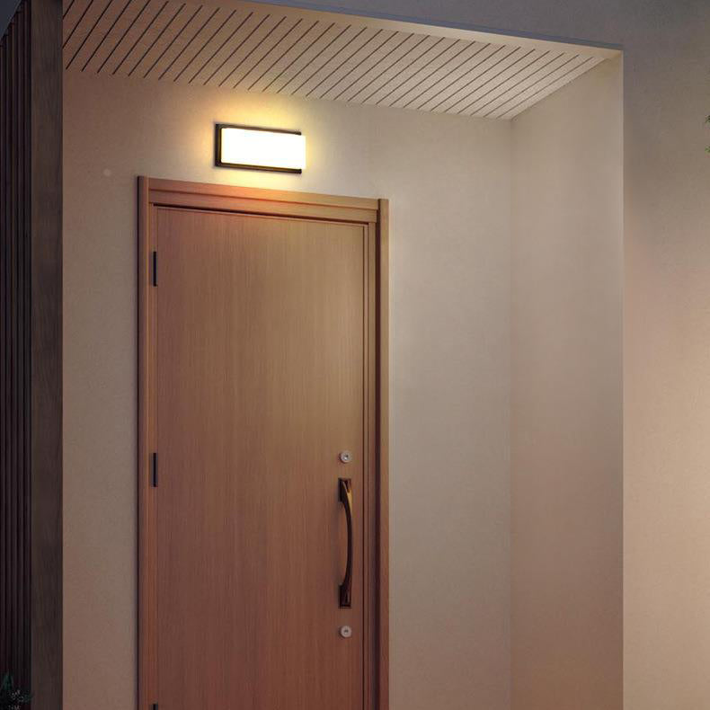 Waterproof Aluminum PC Rectangular LED Wall Sconce Lamp