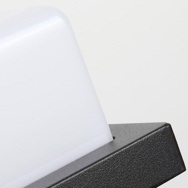 Waterproof Aluminum PC Rectangular LED Wall Sconce Lamp