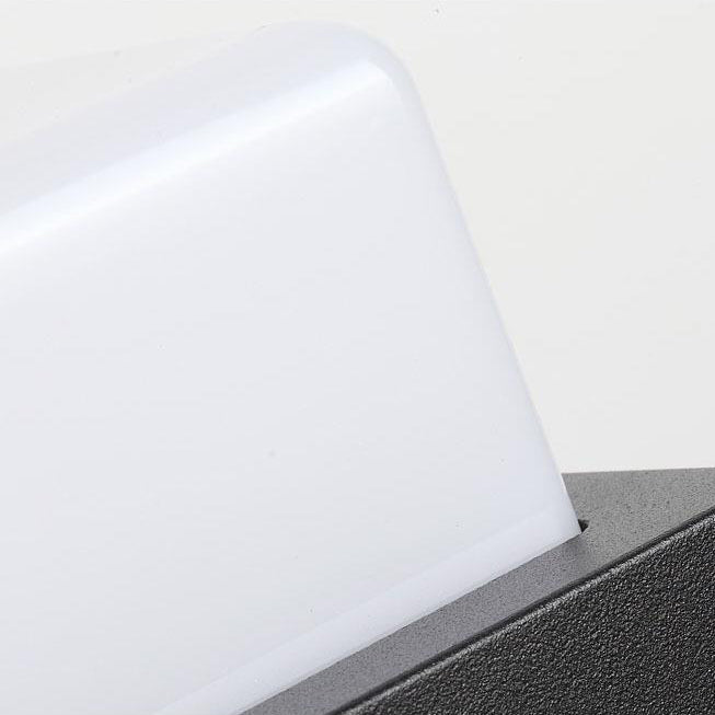 Waterproof Aluminum PC Rectangular LED Wall Sconce Lamp
