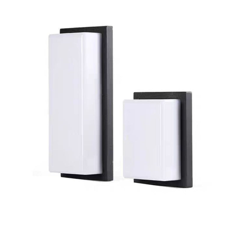 Waterproof Aluminum PC Rectangular LED Wall Sconce Lamp