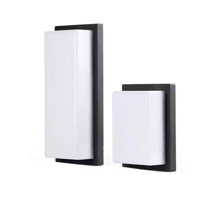 Waterproof Aluminum PC Rectangular LED Wall Sconce Lamp