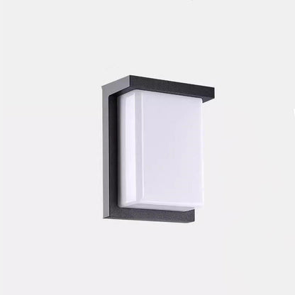 Waterproof Aluminum PC Rectangular LED Wall Sconce Lamp