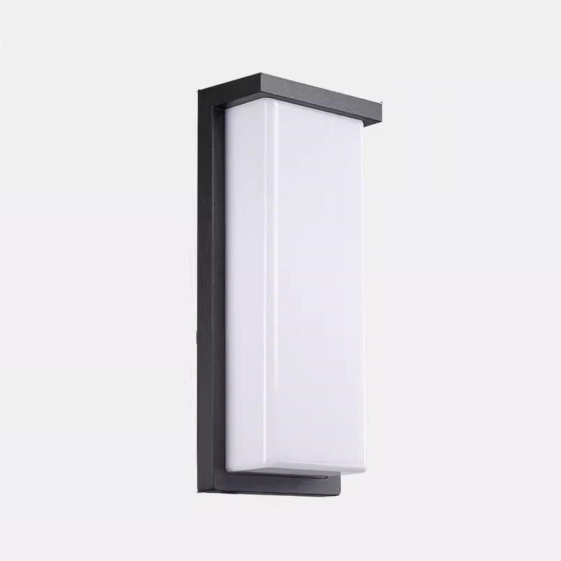 Waterproof Aluminum PC Rectangular LED Wall Sconce Lamp