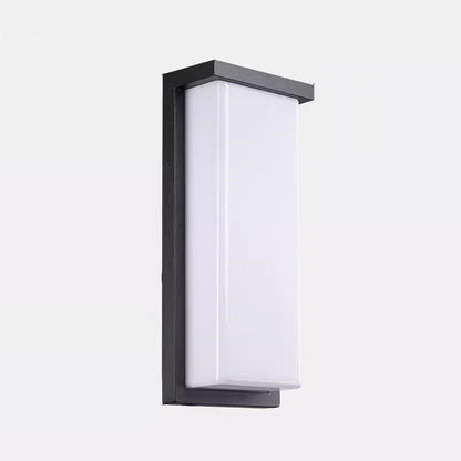 Waterproof Aluminum PC Rectangular LED Wall Sconce Lamp