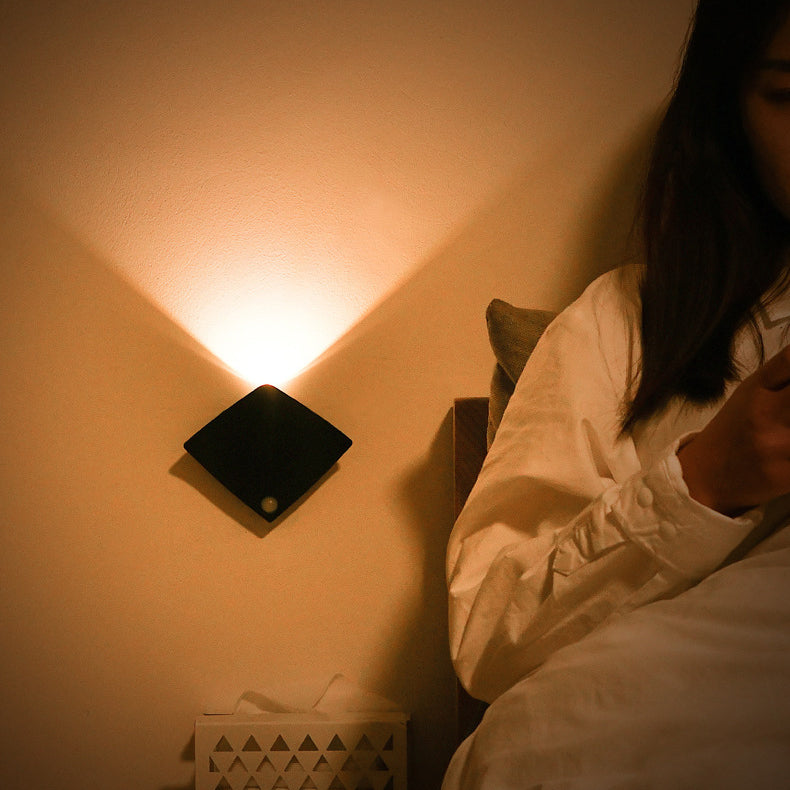 Simplicity Sensor ABS Magnetic Rhombic LED Wall Sconce Lamp