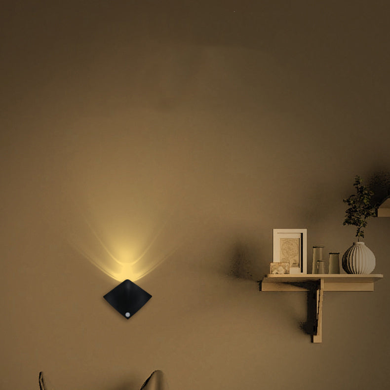 Simplicity Sensor ABS Magnetic Rhombic LED Wall Sconce Lamp