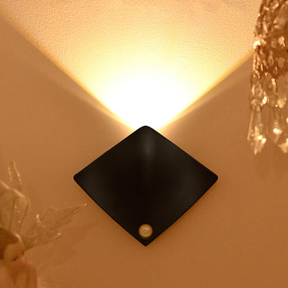 Simplicity Sensor ABS Magnetic Rhombic LED Wall Sconce Lamp
