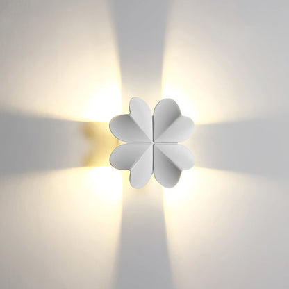 Waterproof Aluminum Four-Leaf Clover LED Wall Sconce Lamp