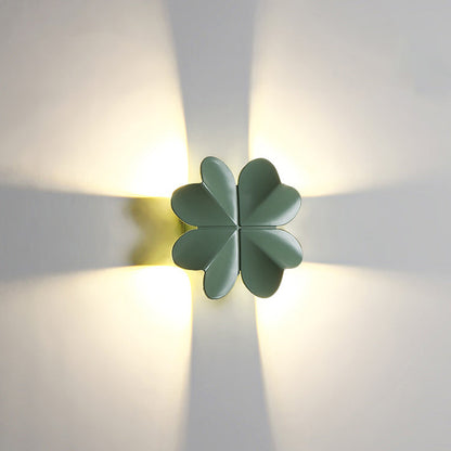 Waterproof Aluminum Four-Leaf Clover LED Wall Sconce Lamp