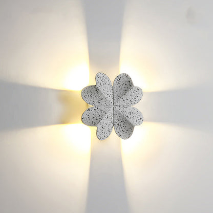 Waterproof Aluminum Four-Leaf Clover LED Wall Sconce Lamp