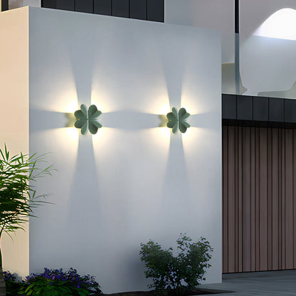 Waterproof Aluminum Four-Leaf Clover LED Wall Sconce Lamp