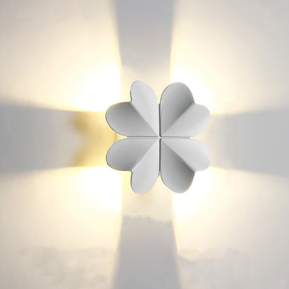 Waterproof Aluminum Four-Leaf Clover LED Wall Sconce Lamp