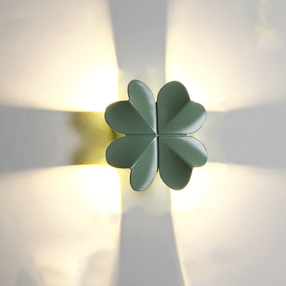 Waterproof Aluminum Four-Leaf Clover LED Wall Sconce Lamp