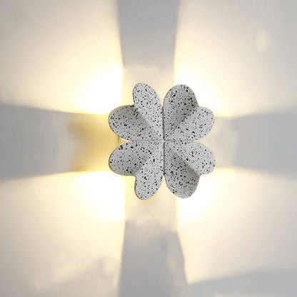 Waterproof Aluminum Four-Leaf Clover LED Wall Sconce Lamp