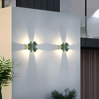 Waterproof Aluminum Four-Leaf Clover LED Wall Sconce Lamp