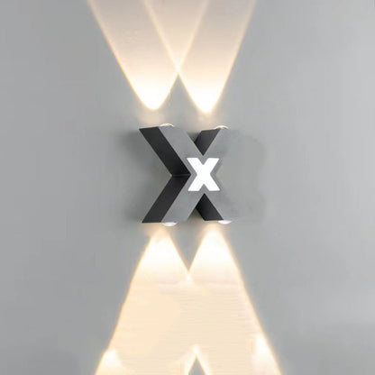 Simplicity Aluminum Letter Geometrical LED Wall Sconce Lamp
