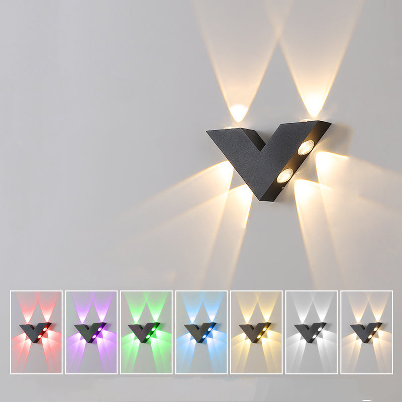 Simplicity Aluminum Letter Geometrical LED Wall Sconce Lamp