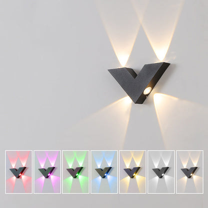 Simplicity Aluminum Letter Geometrical LED Wall Sconce Lamp