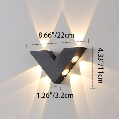 Simplicity Aluminum Letter Geometrical LED Wall Sconce Lamp
