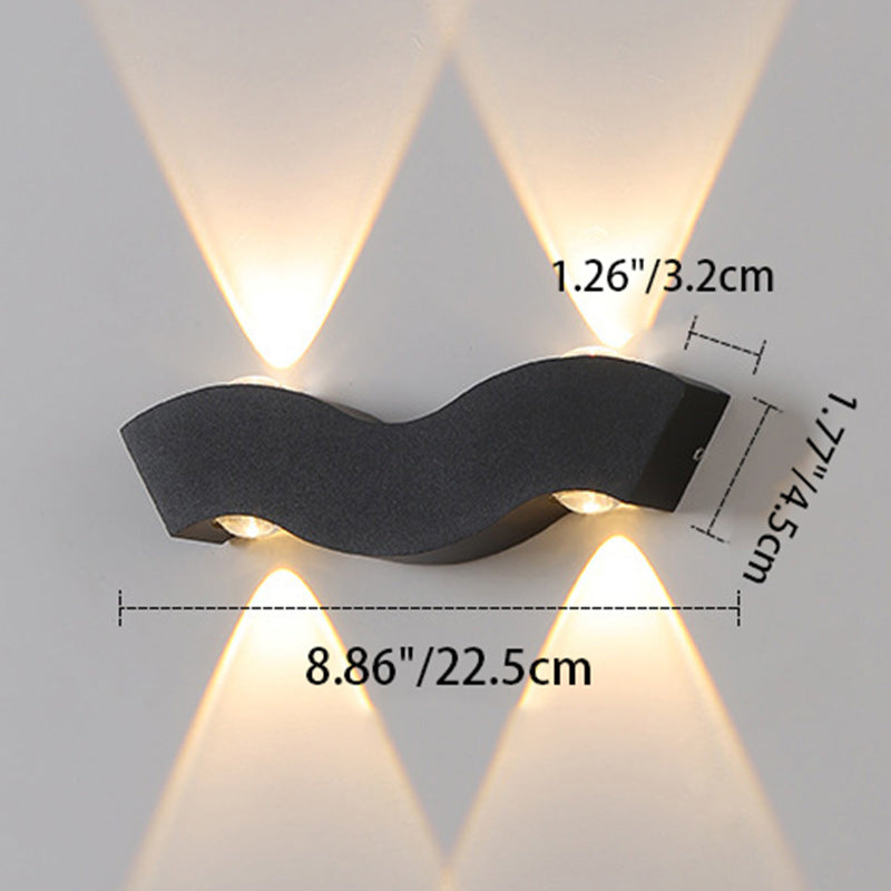 Simplicity Aluminum Letter Geometrical LED Wall Sconce Lamp