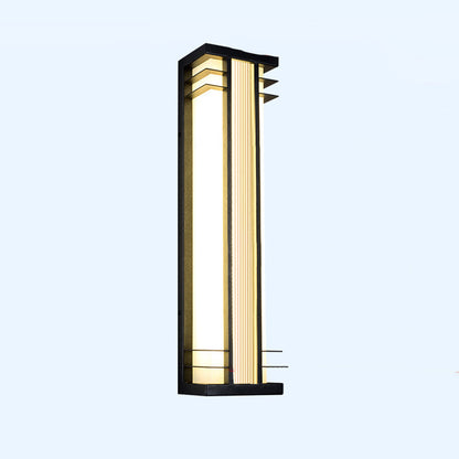 Chinese Rectangular Motion Sensor LED Wall Sconce Lamp