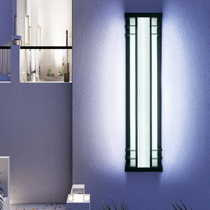 Chinese Rectangular Motion Sensor LED Wall Sconce Lamp