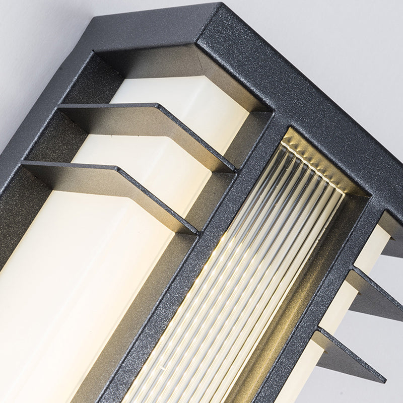 Chinese Rectangular Motion Sensor LED Wall Sconce Lamp