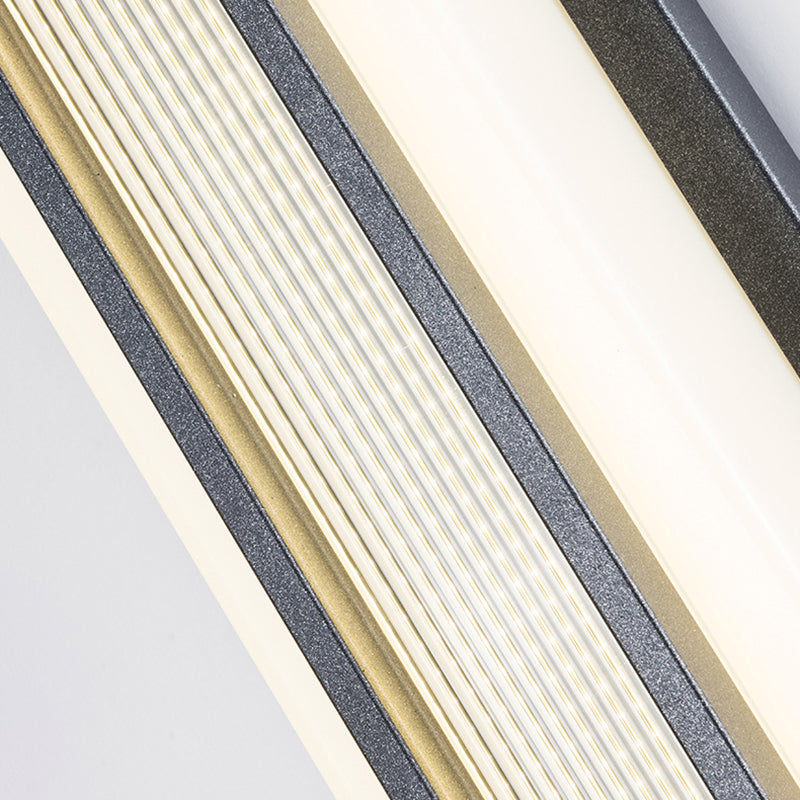 Chinese Rectangular Motion Sensor LED Wall Sconce Lamp