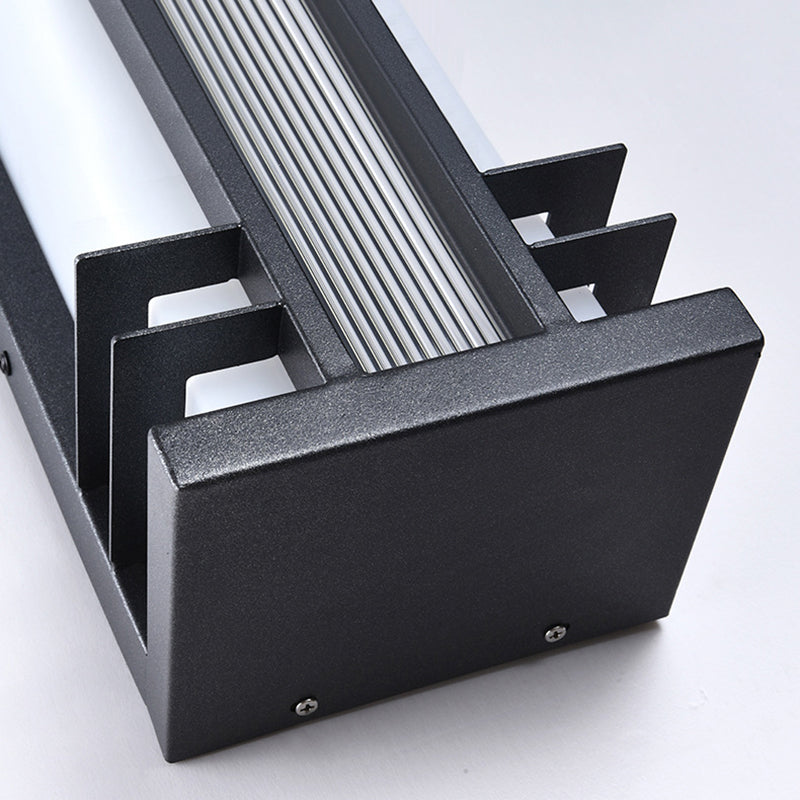 Chinese Rectangular Motion Sensor LED Wall Sconce Lamp