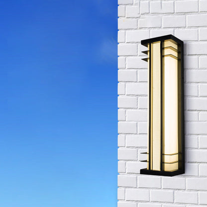Chinese Rectangular Motion Sensor LED Wall Sconce Lamp