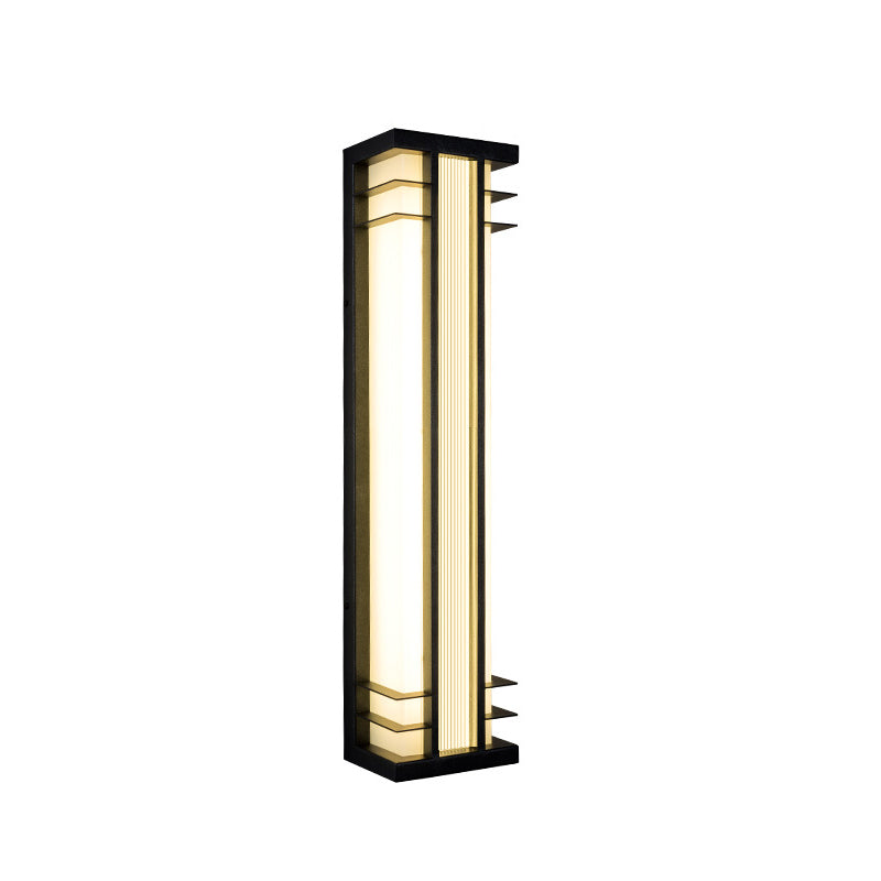 Chinese Rectangular Motion Sensor LED Wall Sconce Lamp