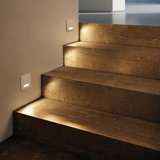 Waterproof Steel PC Square LED Recessed Wall Sconce Lamp