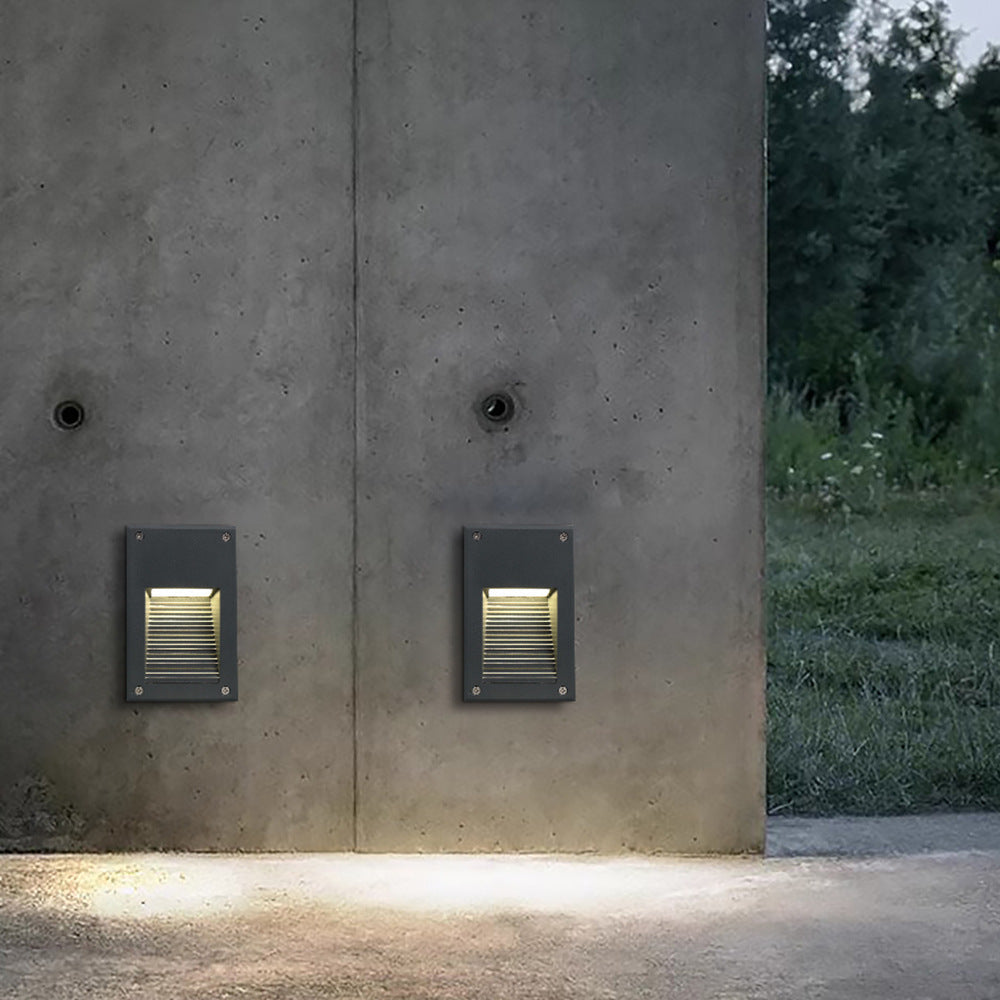Waterproof Striped LED Recessed Wall Sconce Lamp