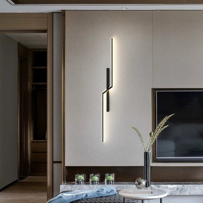 Aluminum Silica Linear Strip LED Wall Sconce Lamp
