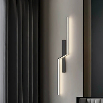 Aluminum Silica Linear Strip LED Wall Sconce Lamp