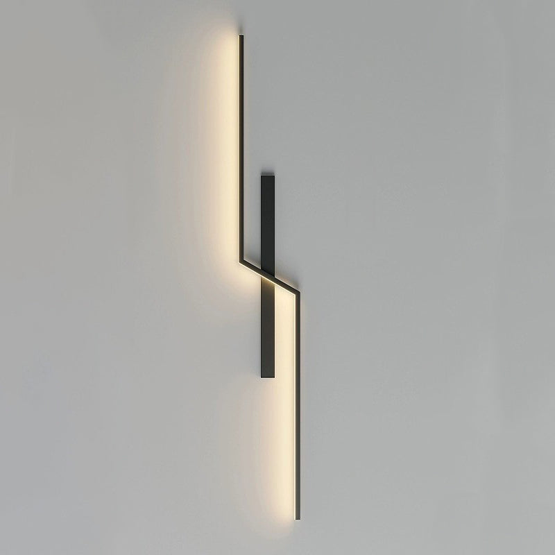 Aluminum Silica Linear Strip LED Wall Sconce Lamp