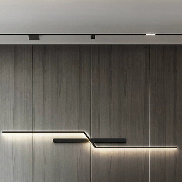 Aluminum Silica Linear Strip LED Wall Sconce Lamp