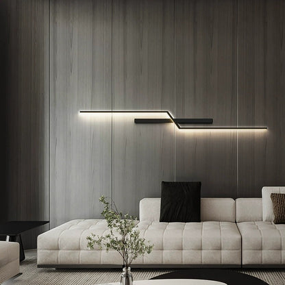 Aluminum Silica Linear Strip LED Wall Sconce Lamp