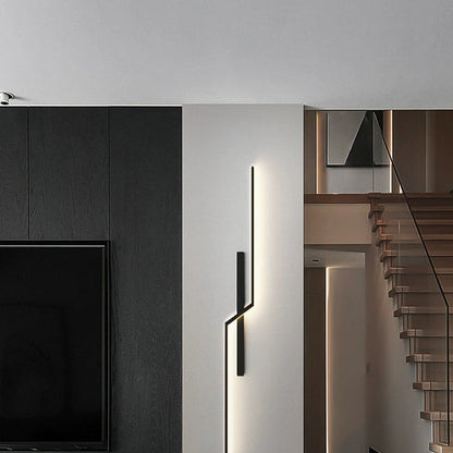 Aluminum Silica Linear Strip LED Wall Sconce Lamp