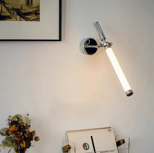 Hardware Glass Strip Adjustable LED Wall Sconce Lamp
