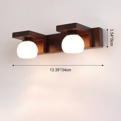 Rubber Rectangular 2/3 Light Wall Sconce Lamp Vanity Light