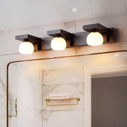 Rubber Rectangular 2/3 Light Wall Sconce Lamp Vanity Light