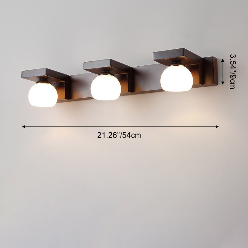 Rubber Rectangular 2/3 Light Wall Sconce Lamp Vanity Light