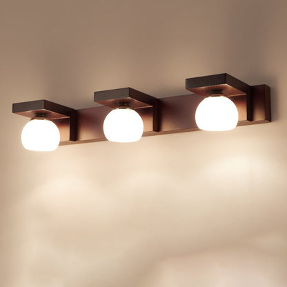 Rubber Rectangular 2/3 Light Wall Sconce Lamp Vanity Light