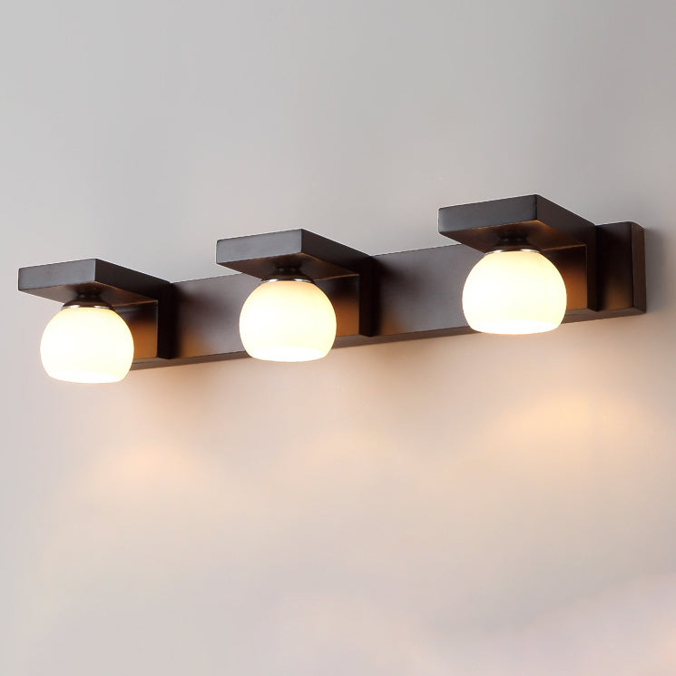 Rubber Rectangular 2/3 Light Wall Sconce Lamp Vanity Light